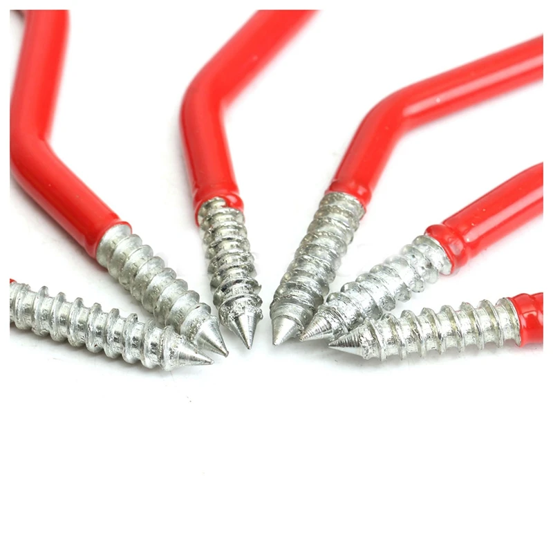 HTHL 6Pcs сверхмощные винтовые настенные крючки для хранения велосипедов гаражных