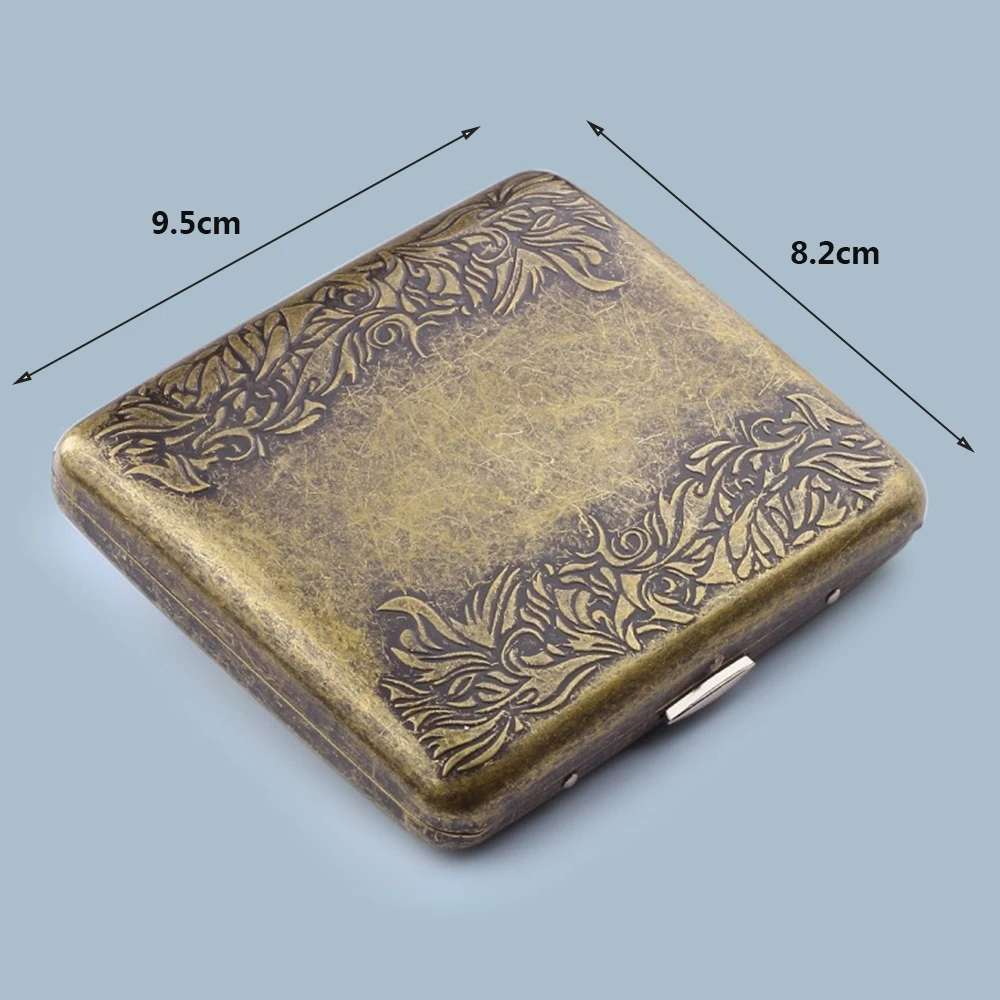 1 шт. Mettle сигареты чехол бутик богатых и процветающих 20 палочки металлический