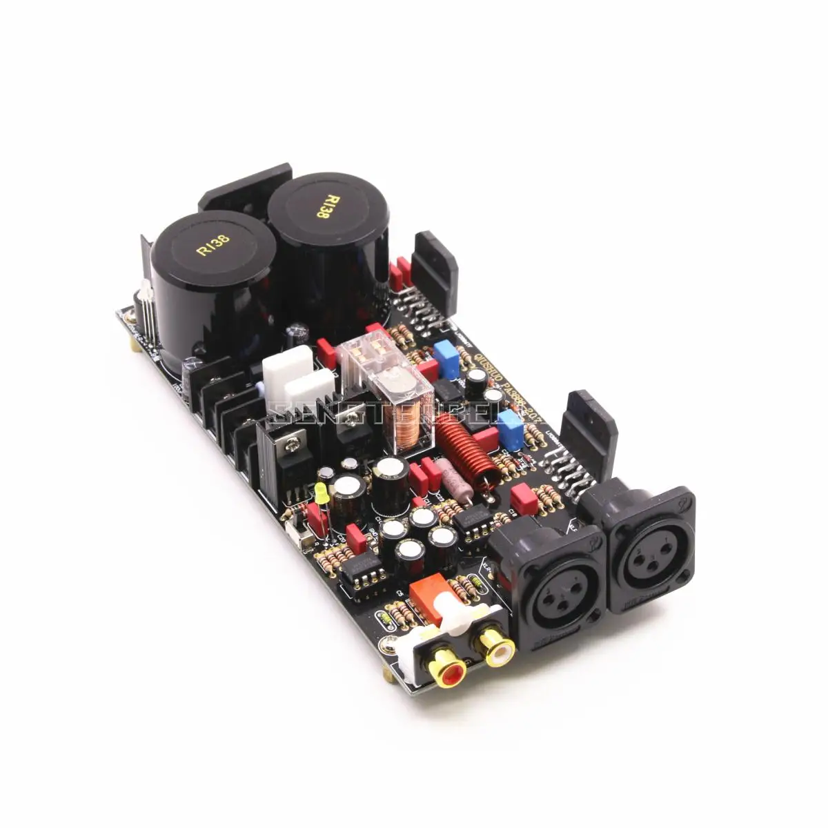 Сборка LM3886 Двухканальное питание усилитель плата односторонний сбалансированный XLR входной усилитель аудио Borad