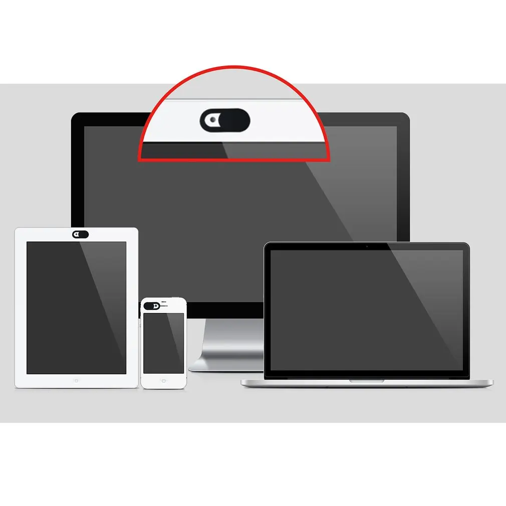 1 шт. металлическая овальная форма мини веб-камера крышка затвора Магнитный