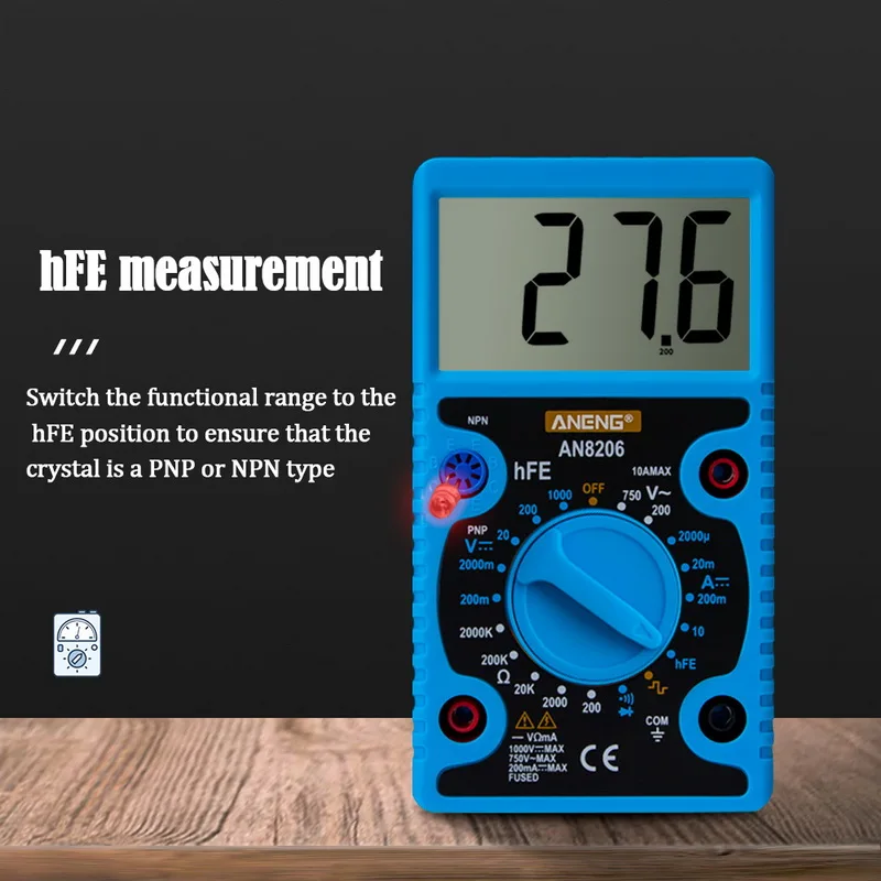 Didihou Digital Multimeter Tester LCD Display Volt Meter Electrician High Precision Big Screen Portable Voltage | Инструменты
