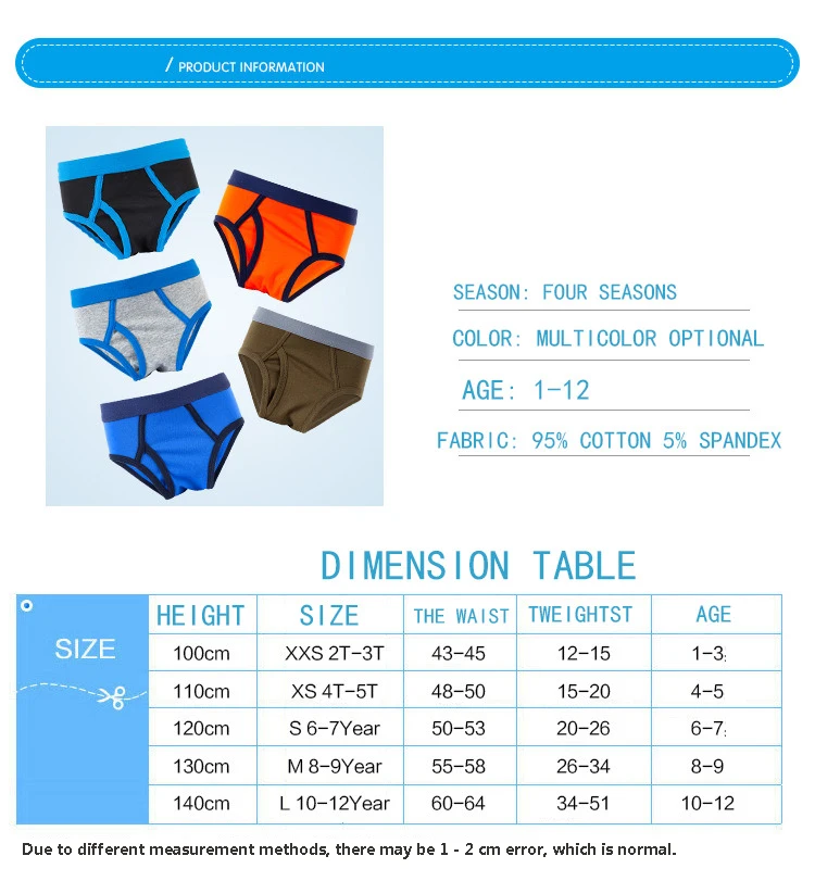 1 шт. хлопковые трусы боксеры для мальчиков 2 12 лет|Нижнее белье| |