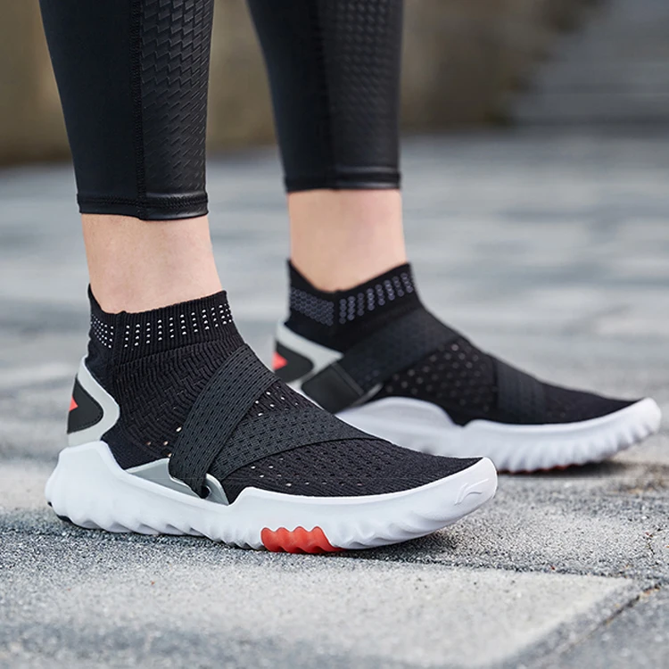 Li-Ning/Мужская обувь с 3D носком; профессиональная умная обувь для быстрой тренировки; дышащая спортивная обувь с гибкой подкладкой для фитнеса; кроссовки; AFHP017 SAMJ19