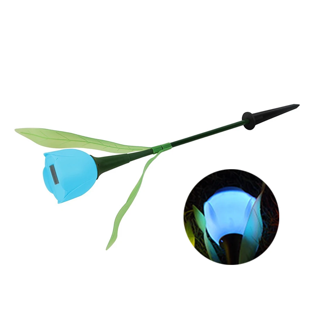 Уличная Светодиодный лампа на солнечной батарее яркий светильник в виде цветка