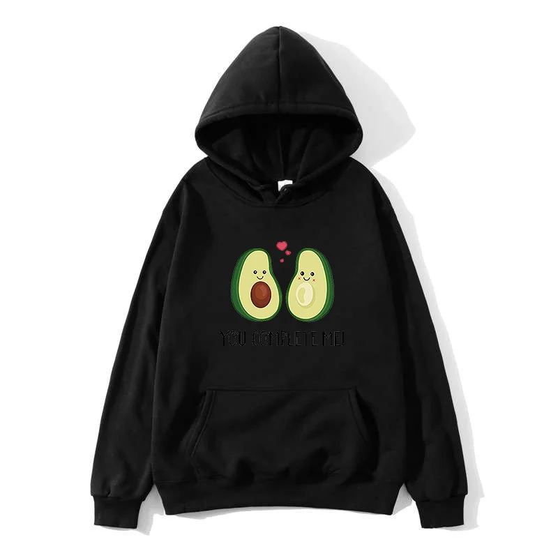 

Милый мультяшный свитшот с авокадо, толстовка, топ с милым принтом, модная толстовка с капюшоном для девушек, Индивидуальный Женский свитшо...