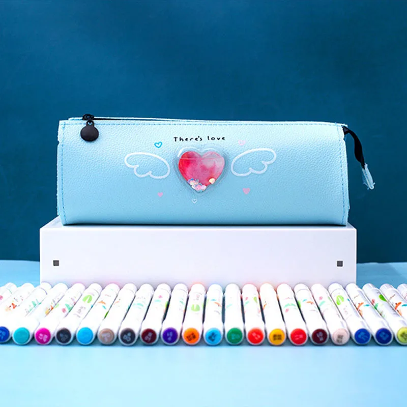 Простой Карандаш Чехол школьные принадлежности для студентов канцелярские