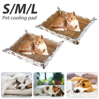 pet summer cooling bed non slip sleeping pad mat washable puppy kennel cushion for small medium large dog cats