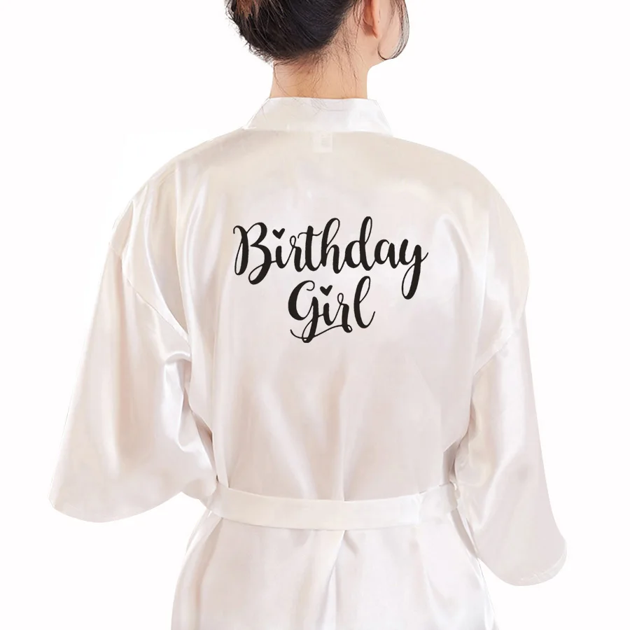 Халат для девочек на день рождения атласная пижама халат пижамы подарки