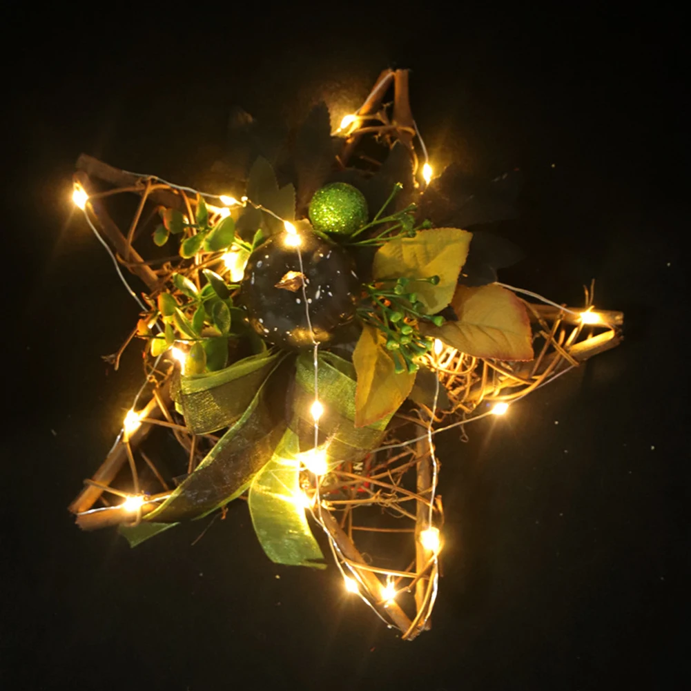 Домашние вечерние энергосберегающие праздничные светодиодные венок настенный