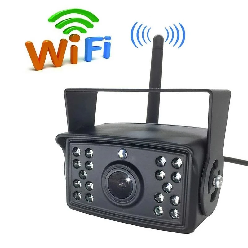 

WiFi Rear View Backup Camera For Bus Caravan Truck Trailer Car Support iphone Android Devices Monitor