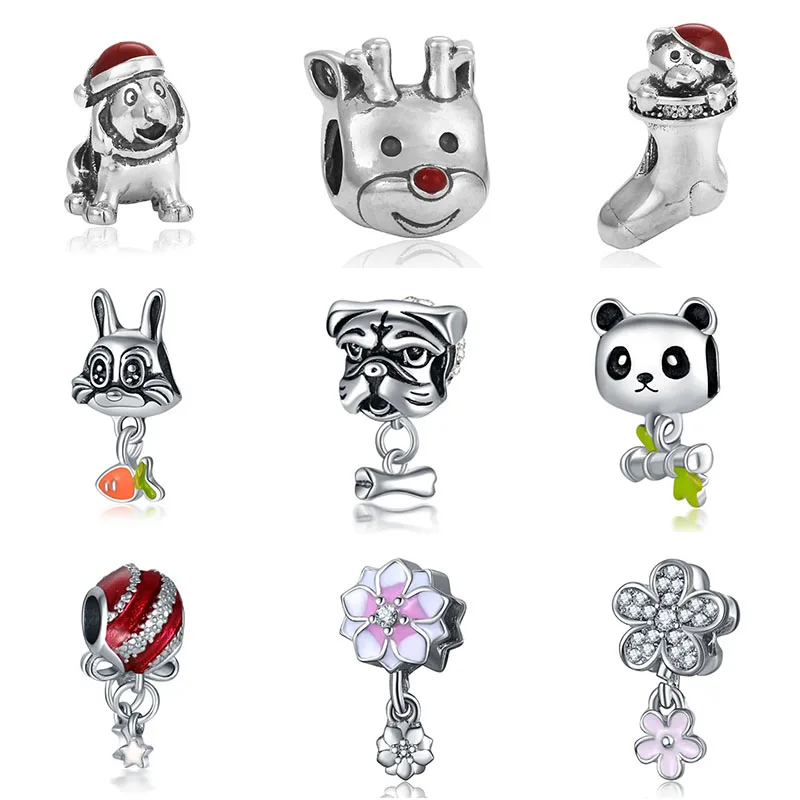 DIYcharm браслет бусины для изготовления ювелирных изделий berloques prata оригинальные