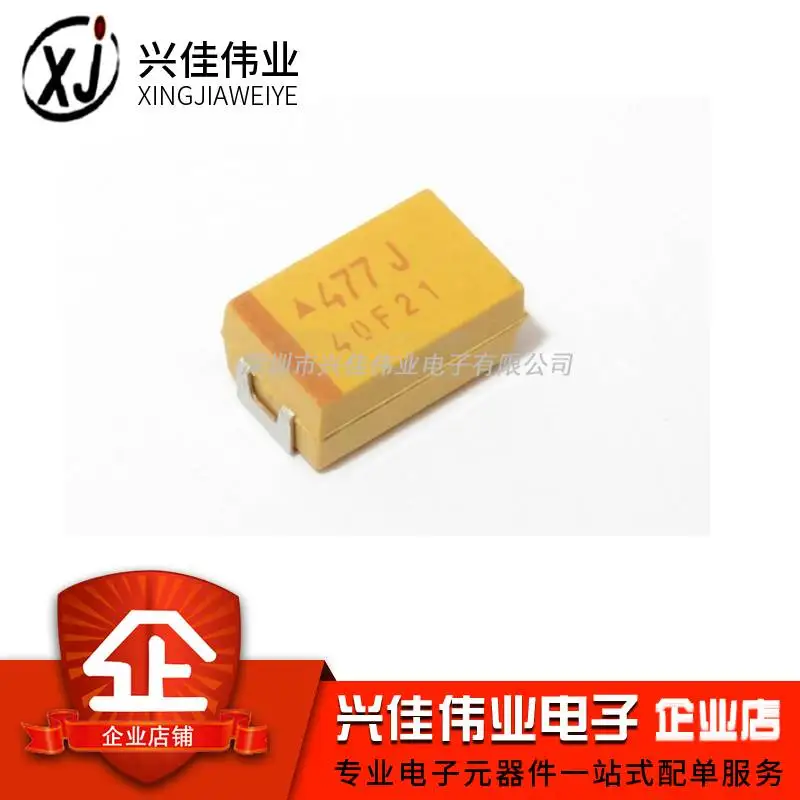 

Original 10pcs/ 7343D 6.3V 470UF ±10% TAJD477K006RNJ Tantalum Capacitor