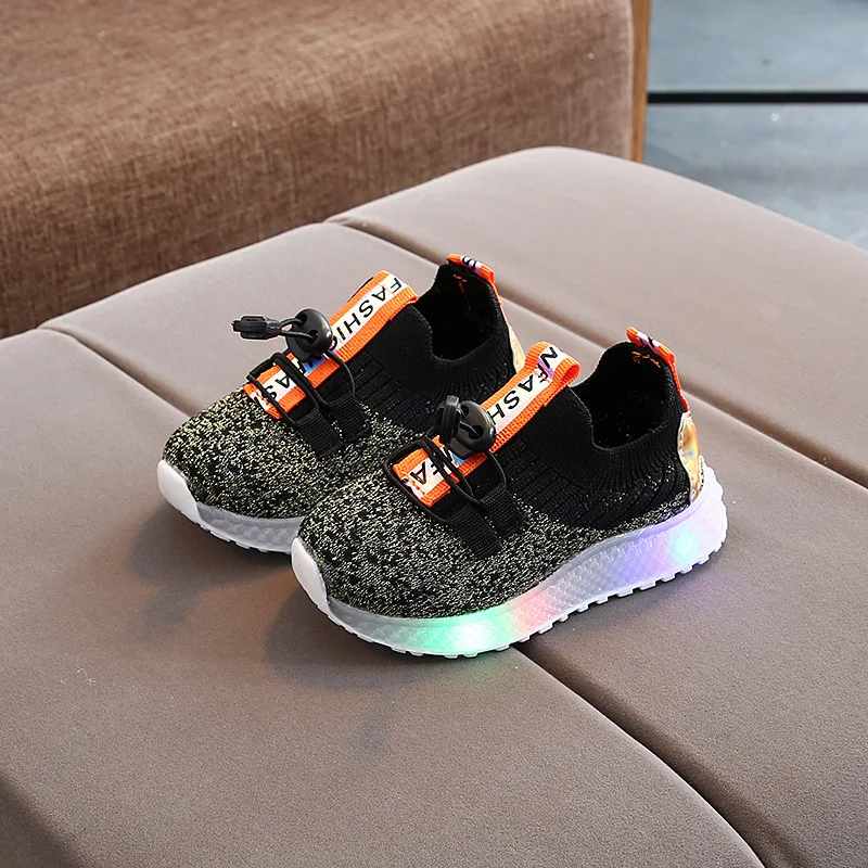 Детский светодиодный светильник прогулочная обувь для мальчиков и девочек