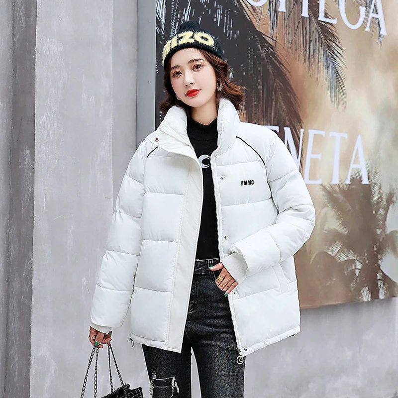 

New Women's Parka 2021 Winter Jacket For Women Coat Warm Loose Fashion Ladies Coats Outerwear White