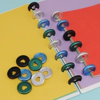 100pcs 24mm diy notebook binder rings plastic planner discs binding buckle mushroom hole binding discs binder office supplies