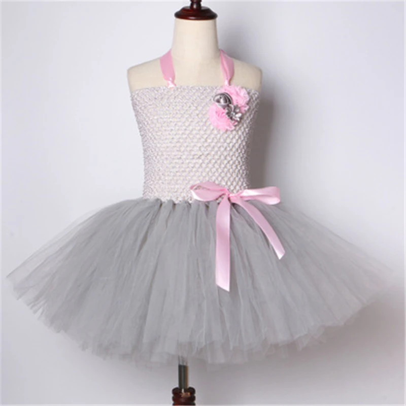 Детское рождественское платье-пачка с рисунком мышки лягушки кошки на Хэллоуин