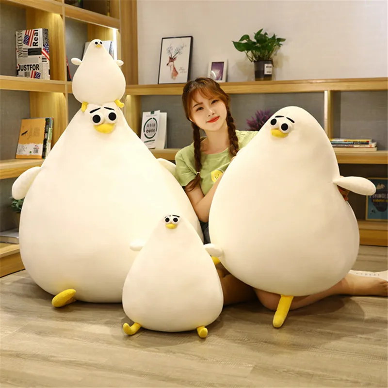 

26/40CM Kawaii Fat Chicken Stuffed Animal Toy Soft Plush Pillow Floor Cushion Creative Birthday Gift For Children Baby Girl