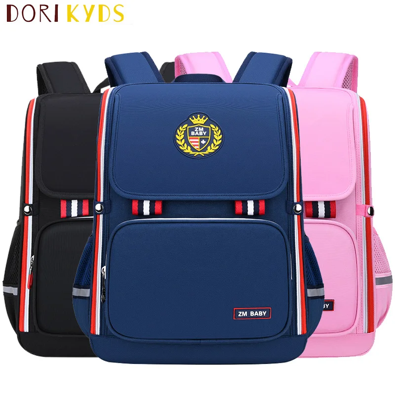 

DORIKYDS Simple Style Children School Bag Oxford Waterproof Backpack Large Capacity Bookbag for Boys Girls Mochila Escolar