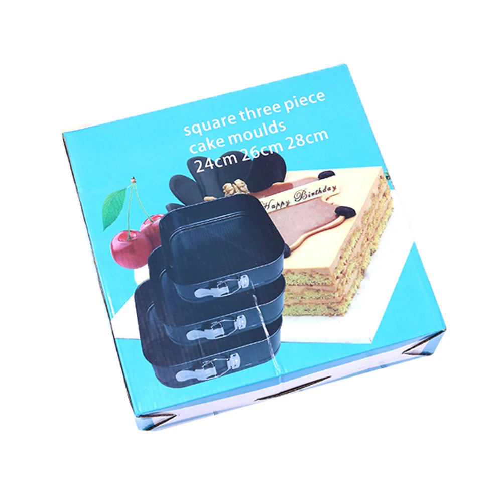 

Carbon Steel Cake Mold Rectangular Cookie Fondant Mousse Ring Baking Tool Cake Mould Pastry Accessories Cake Decorating Tools