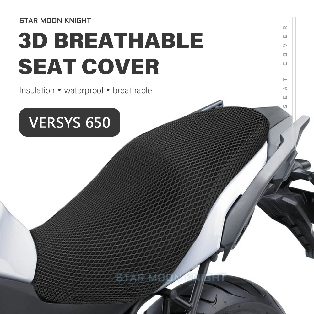 Motorcycle Accessories Protecting Cushion Seat Cover Fit For Kawasaki Versys 650 Versys650 Nylon Fabric Saddle Seat Cover