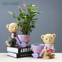 hot sale new cartoon resin succulent indoor and outdoor flower pot balcony flower pot home decoration ornaments