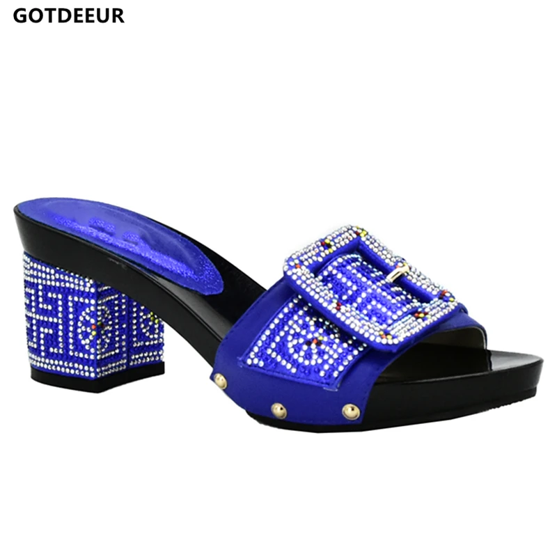 Новейшие Модные женские итальянские свадебные туфли в Африканском и нигерийском