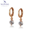 Xuping модные ювелирные изделия синтетический кубический цирконий розовое золото покрытые женские серьги A00622838