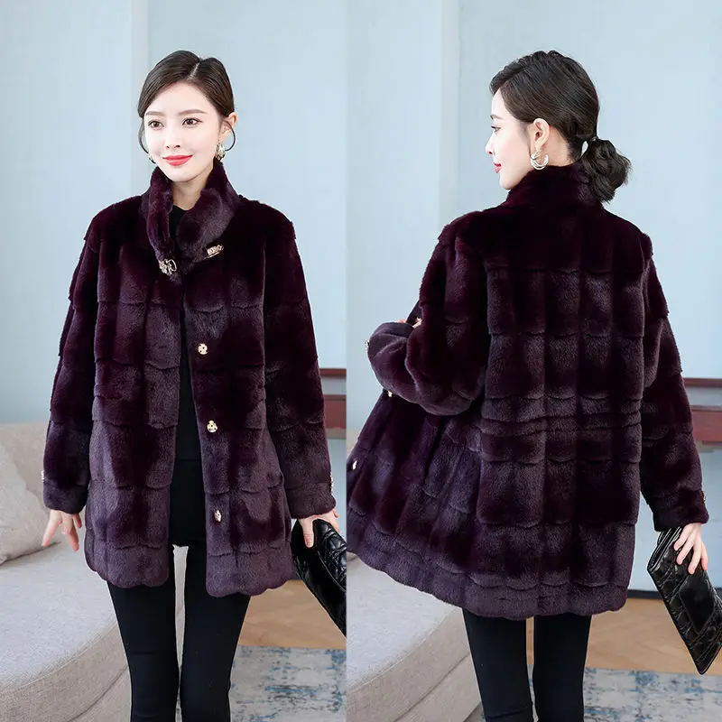 Women real mink coats female mink fur coat genuine long fur coat ladies winter clothes oversize 6xl 5xl 7xl natura fur coats