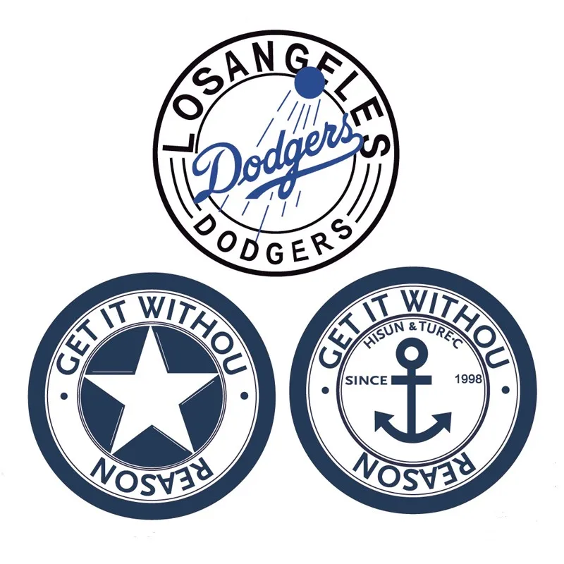 Железные Переводные круглые значки Термо патч для одежды наклейки на одежду