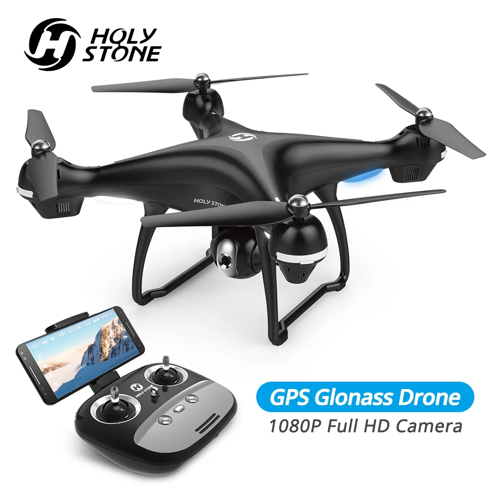 Святой камень HS100 Дрон GPS Profesional FPV Wi-Fi камера HD 1080P селфи RC Quadcopter GPS беспилотники 500 м RC вертолет Квадрокоптер
