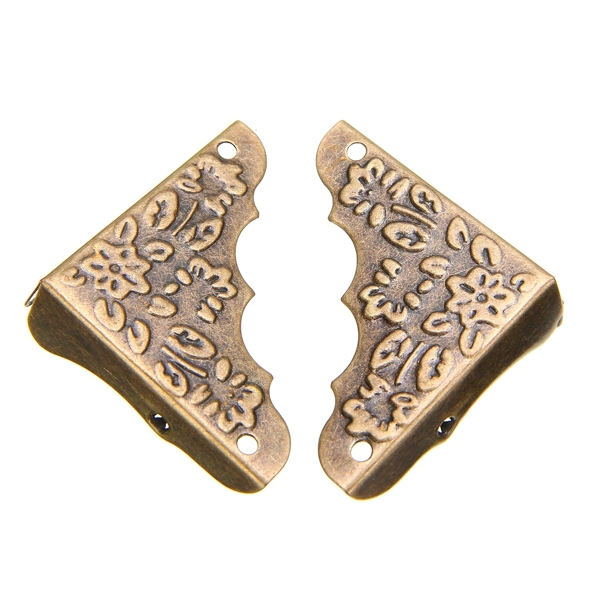 12 шт. антикварная угловая ножка для ювелирных изделий Деревянный чехол коробка