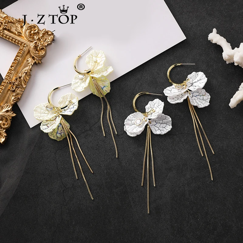 Женские Многослойные висячие серьги с кисточками длинные в форме раковины