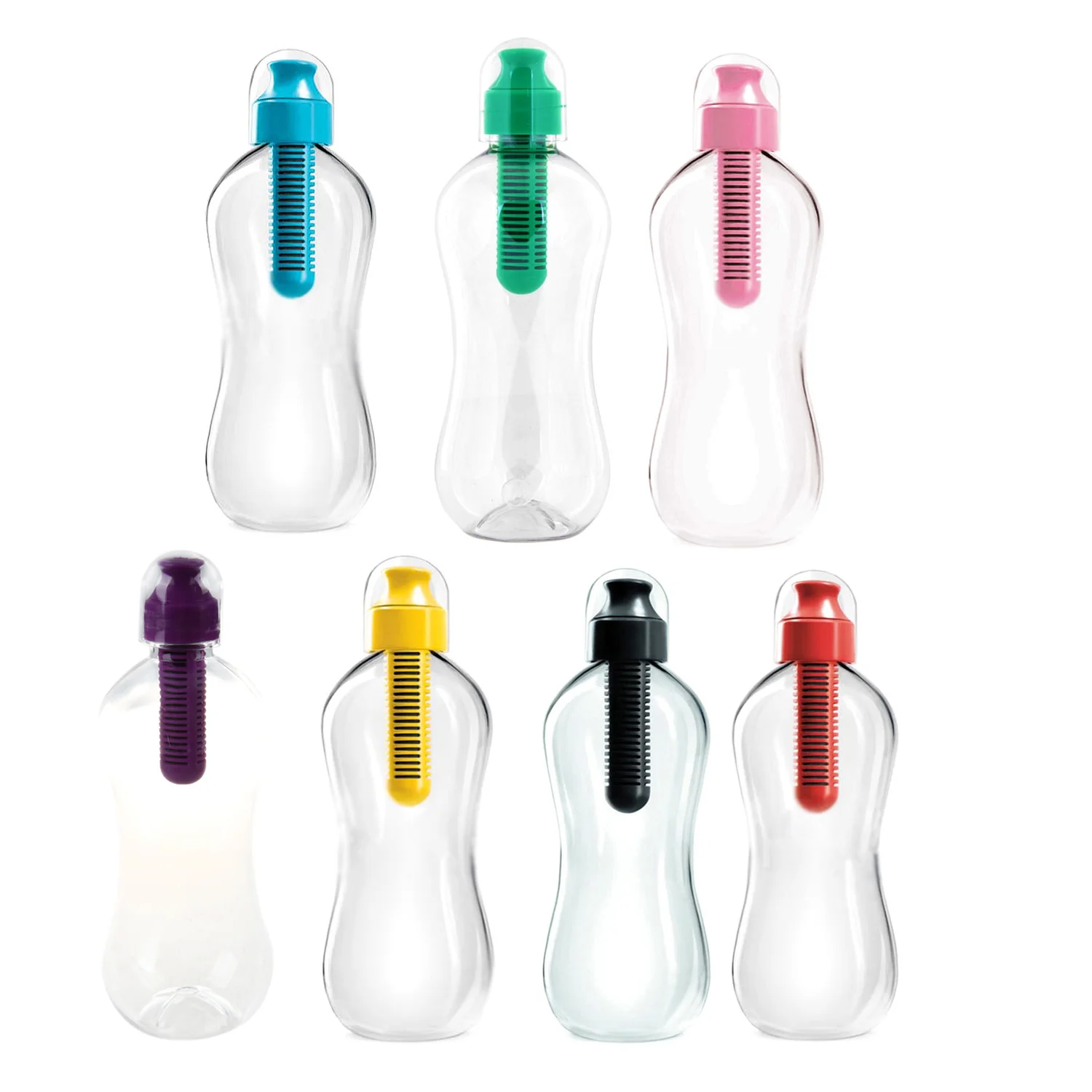 

550ML Outdoor Water Bobble Hydration Filter Bottle Filtered Drinking, Blue