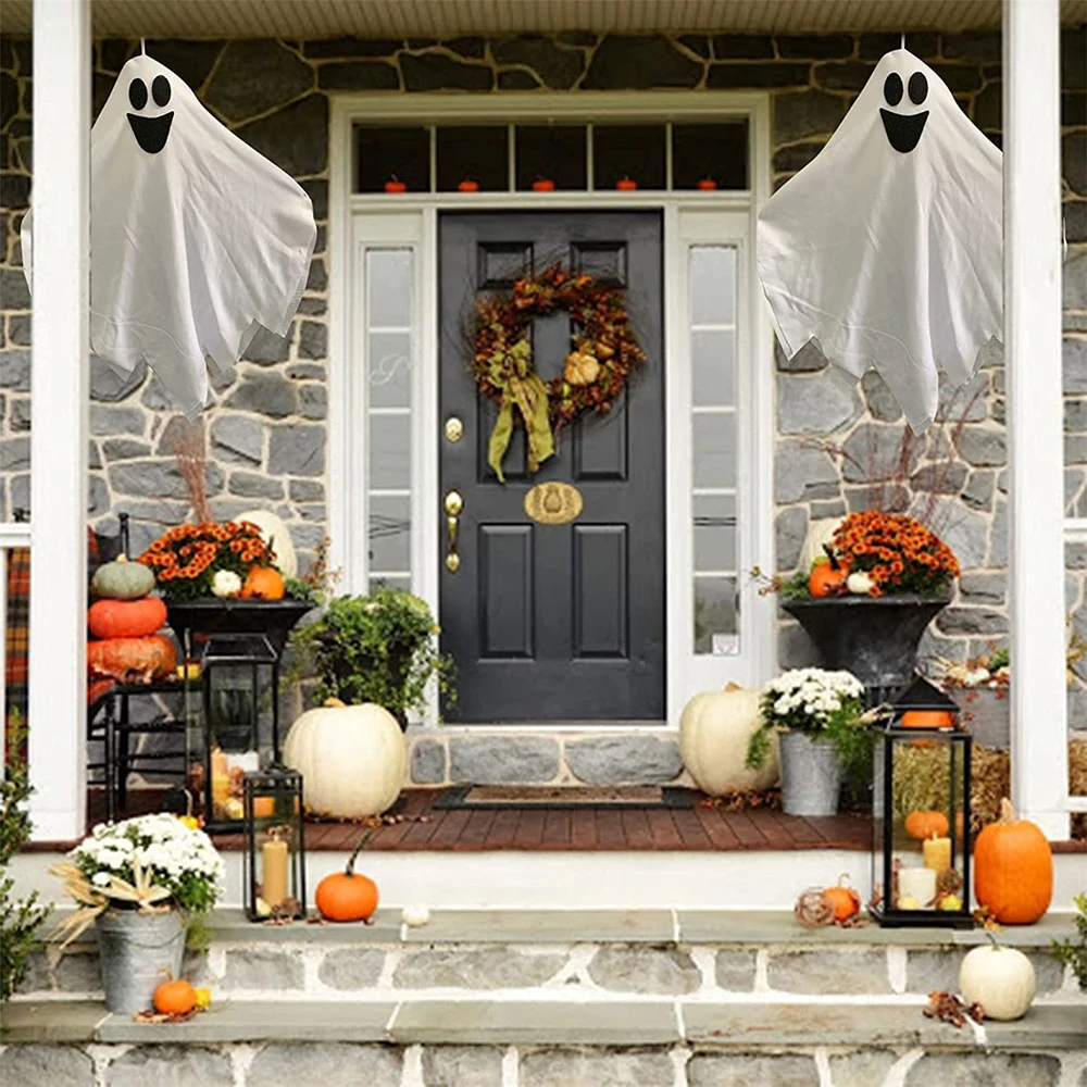 Украшение на Хэллоуин призрак подвесное украшение белый Летающий скелет