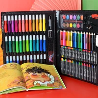 kids 150 pcs art set children drawing set water color pen crayon oil pastel painting drawing tool art supplies stationery set