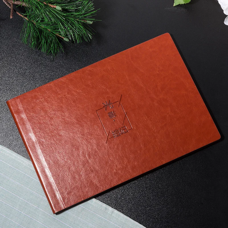 Leather Photo Book Custom Album Production College Students Gathered Commemoration DIY Manual Photo Gallery Scrapbook Paper