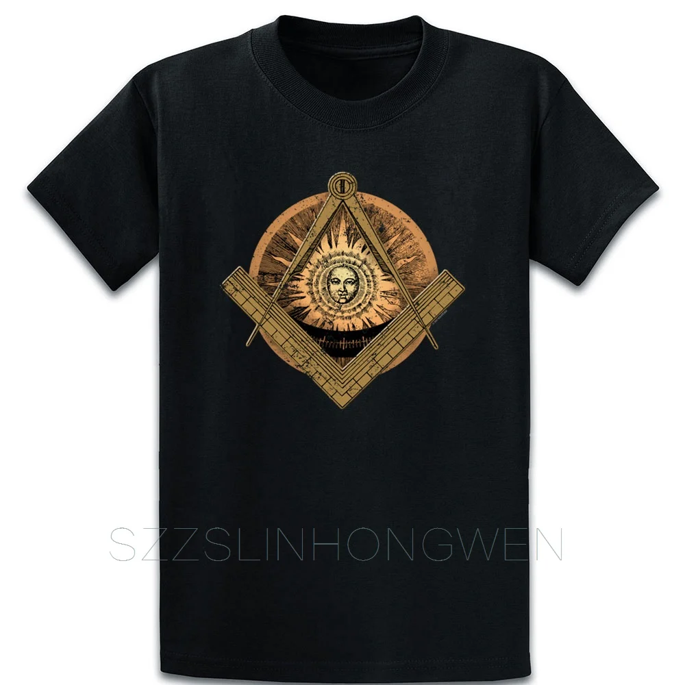 Футболка Freemason Masonic Beyond Master Golden Kawaii удобный вокруг шеи хлопковая рубашка на заказ