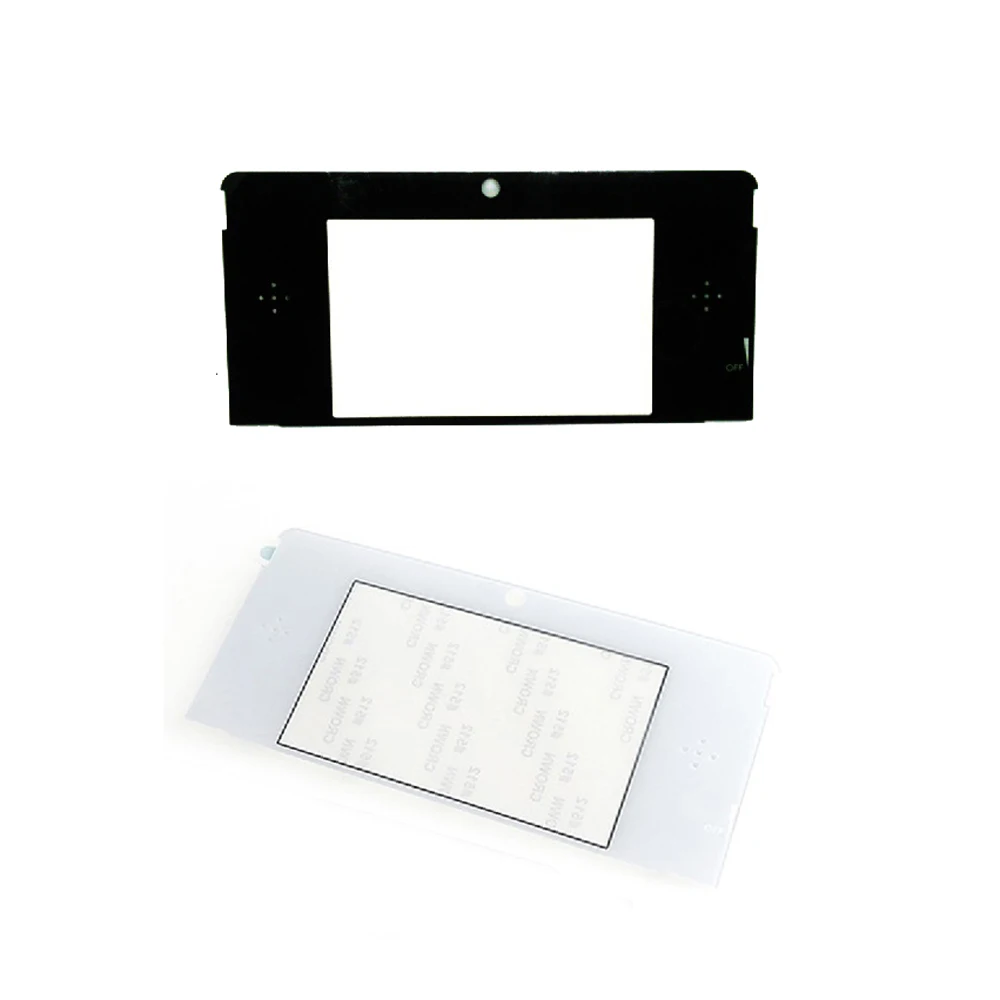 

10pcs Replacement plastic Top Front LCD Screen Frame Lens Cover For 3DS Repair Black White