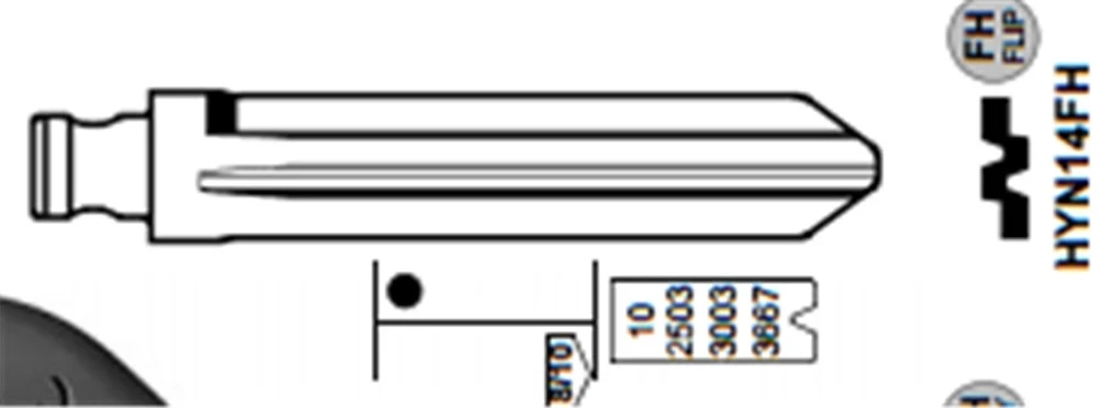 

10pcs/lot KEYDIY Universal Remotes Flip Blade 50#, HYN14FH HYN14T14 HYN14TE HYN14TE HYN14MH for Hyundai, Kia