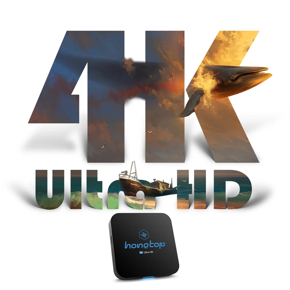 HONGTOP смарт приставка для ТВ android 2 4 & 5G Wi Fi youtube к HD медиаплеер 10 google assistant андроид