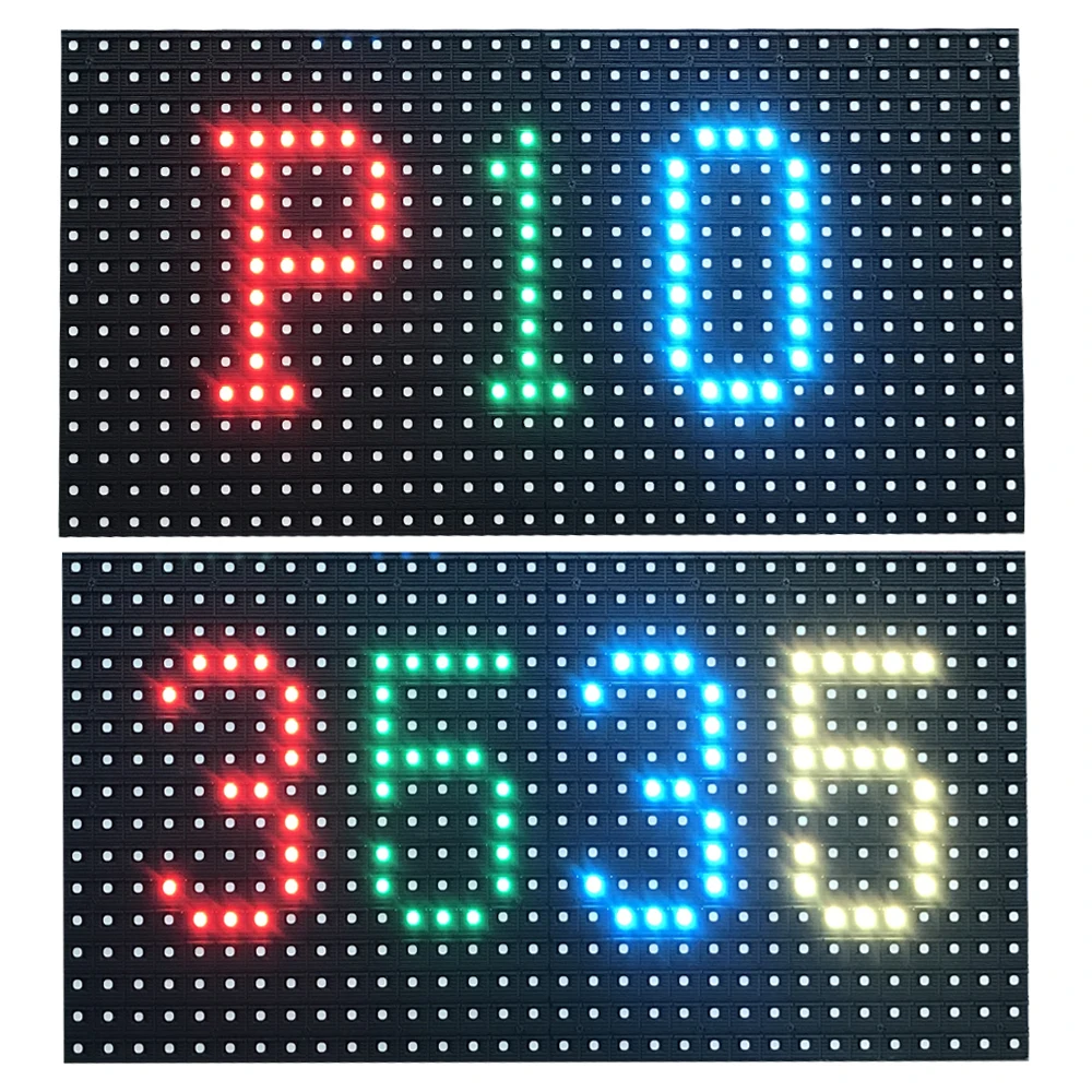 (1/4 scran) P10 Открытый rgb 3535 smd (3 в 1) полноцветсветодиодный модуль - Цена: 718.14