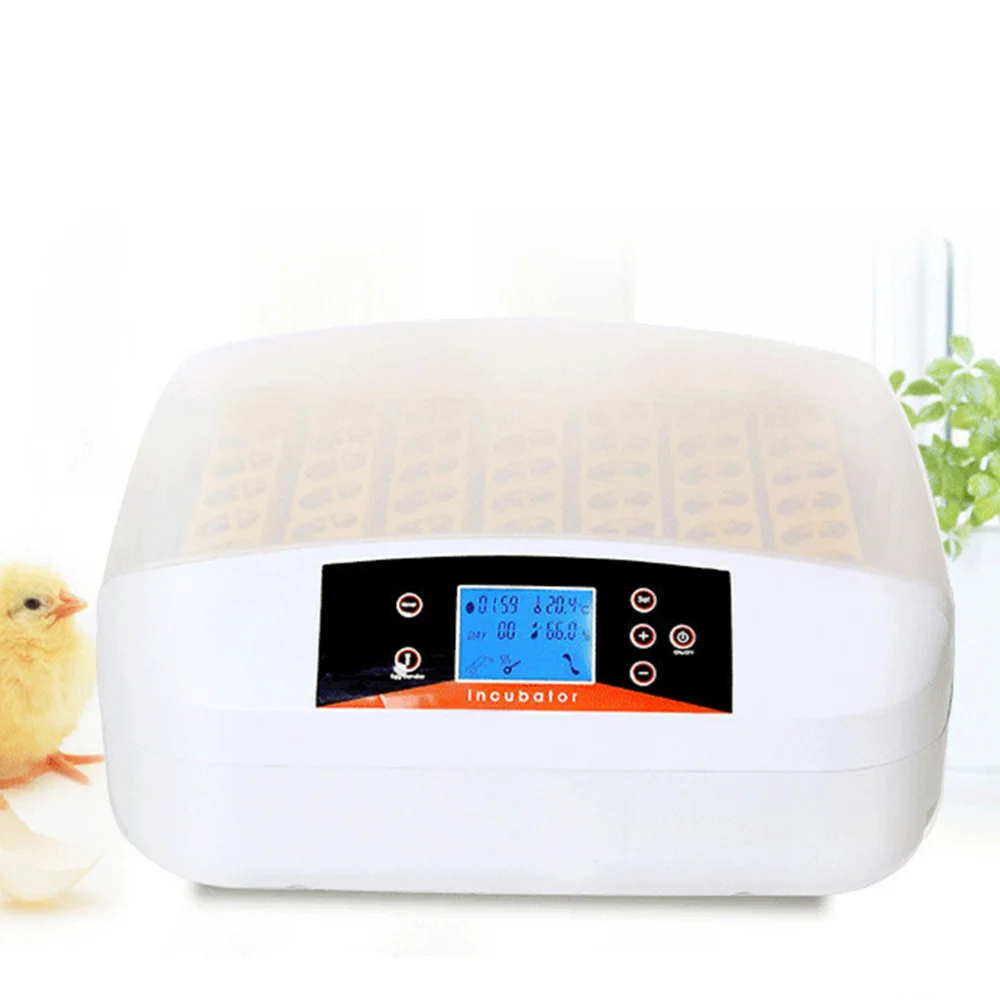 

56 Slots Automatic Chicken Incubator Home Use Incubator Chicken Duck Bird Incubator With US Plug Yellow