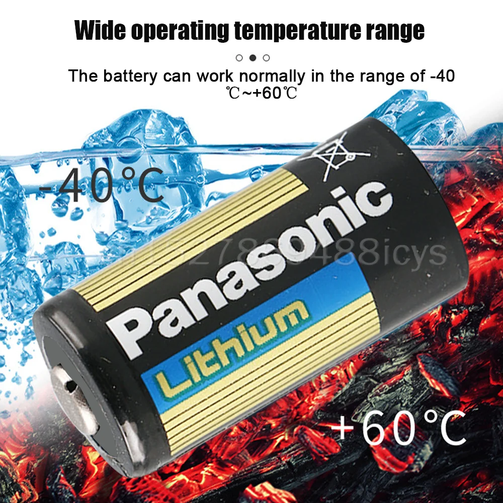 2 шт. оригинальный литиевый аккумулятор Panasonic CR123A 3 в CR123 123A CR17345 16340 кнопочная