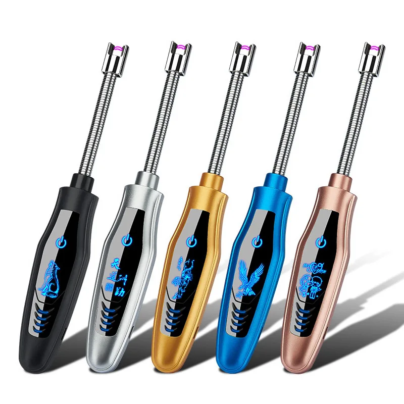 

Brand New Pulse Igniter Metal Hose USB Candle Rechargeable Lighter Kitchen Igniter Electric Rechargeable USB Kitchen Lighters