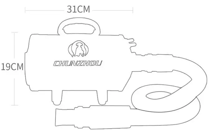 2018 дешевый фен для груминга собак BS2400 шерсти домашних животных 220 В/110 В 2400 Вт