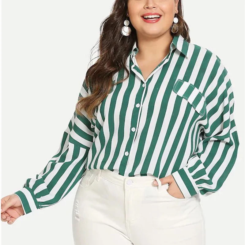 Женская футболка в полоску с длинным рукавом и отложным воротником|Футболки| |