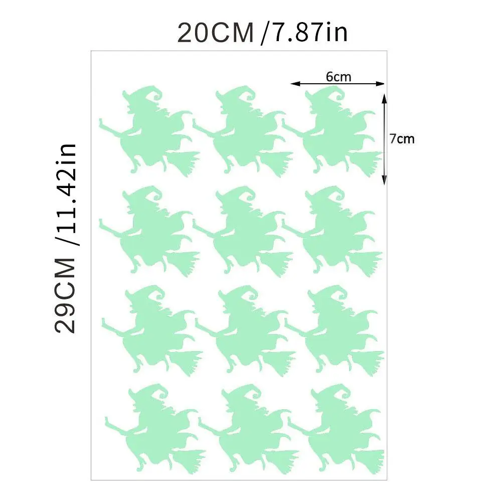 1 комплект на Хэллоуин светящиеся наклейки обои для глаз флуоресцентные стену
