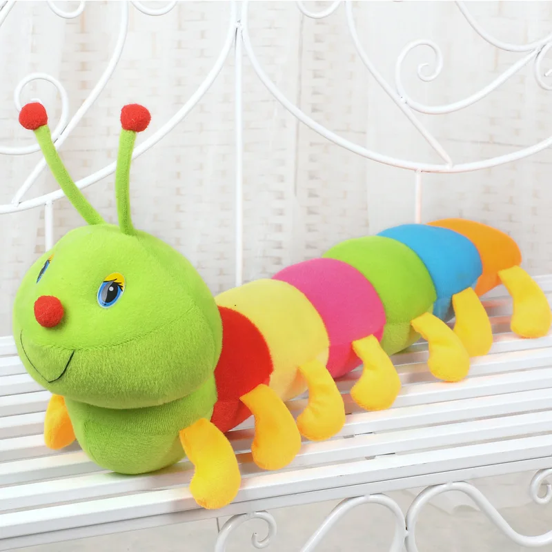 

80CM Colorful caterpillar plush toy pillow caterpillar big insect doll Valentine 's Day gift plush toys