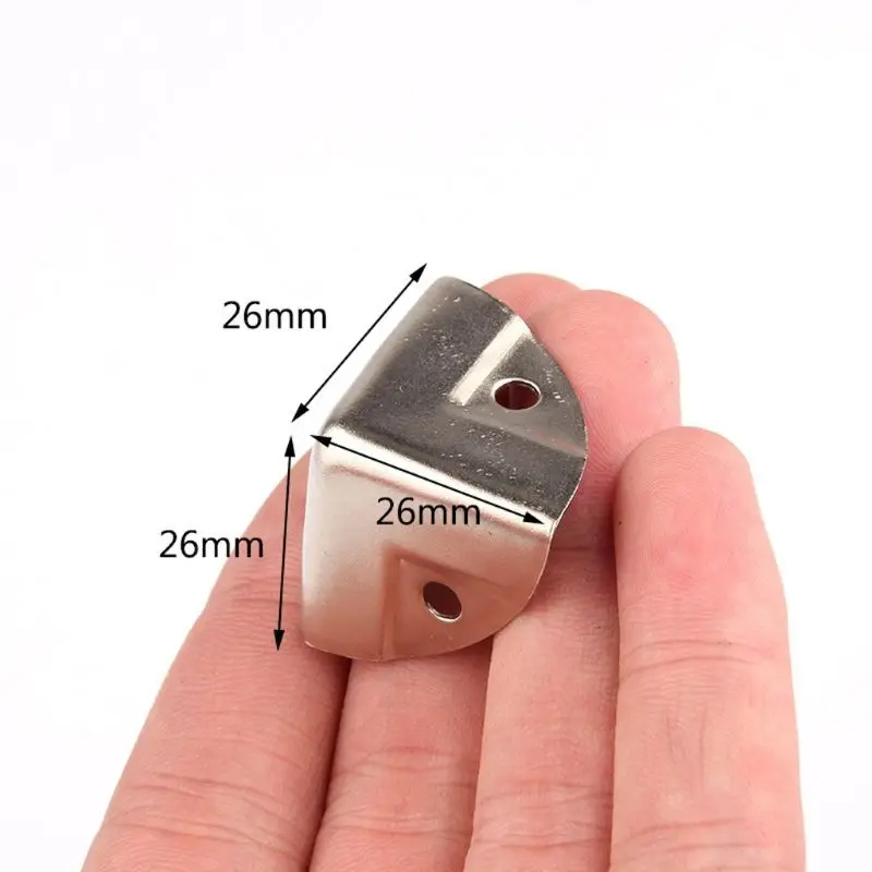 

12Pcs Silver Cabinet Corner Protector Furniture Case Box Corner Decorative