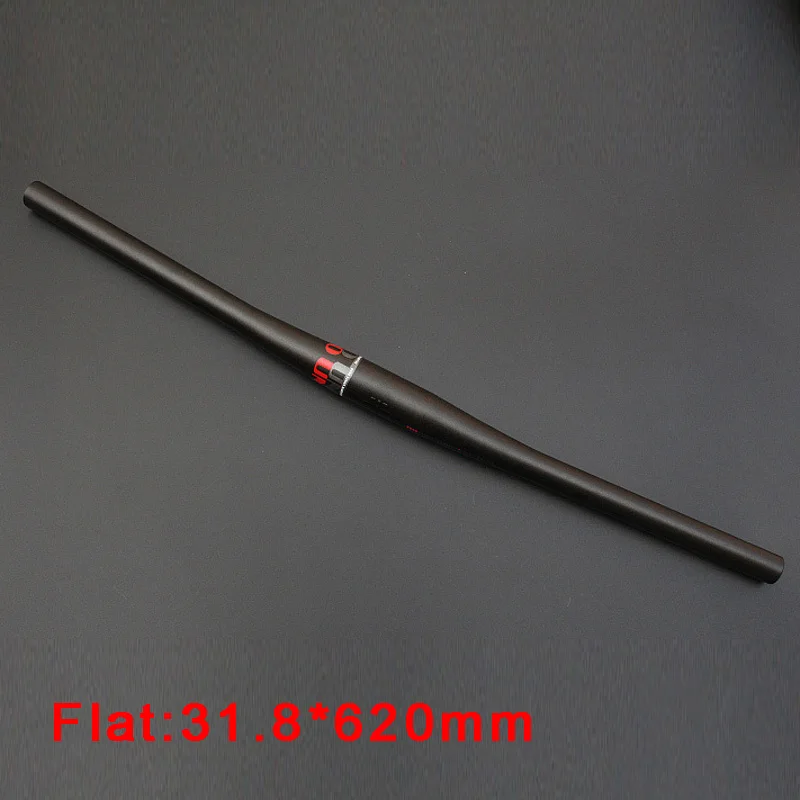 flat 620mm DH/FR/XC руль велосипеда Алюминий сплав горный велосипед руль плоский/талии колеса велосипеда MTB Ласточка один-образный 31.8mmX620/680/700/720 мм - Цвет: flat 620mm